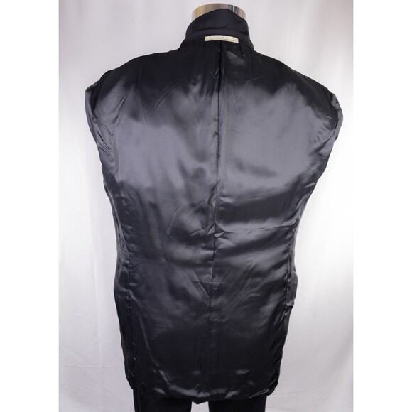 Joseph Abboud Tuxedo Blazer Mens Solid Black Dinner Jacket Coat Sz 40L 2-Button - Picture 12 of 14